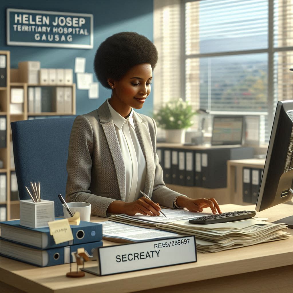 Department of Health Secretary Administration Clerk vacancy 2026 at Helen Joseph Tertiary Hospital with salary R228 321 and closing date 23 March 2026